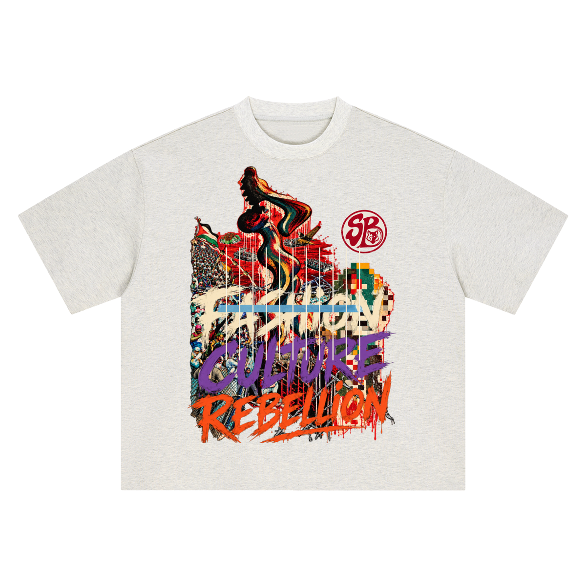 Seugruh Bastien Borders of Conflict Boxy T-Shirt