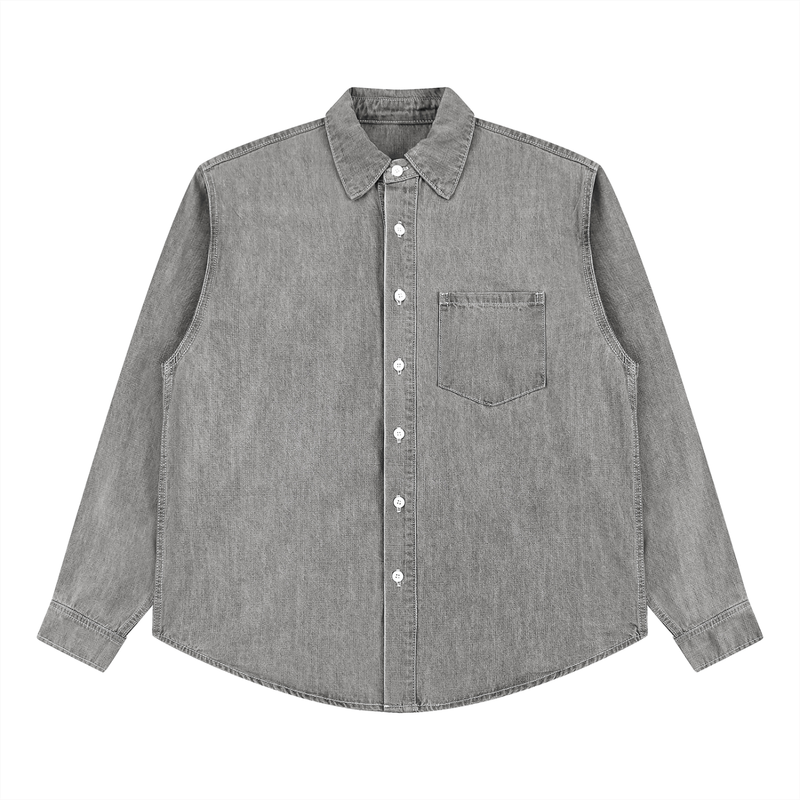 Essential Unisex Vintage Denim Shirt