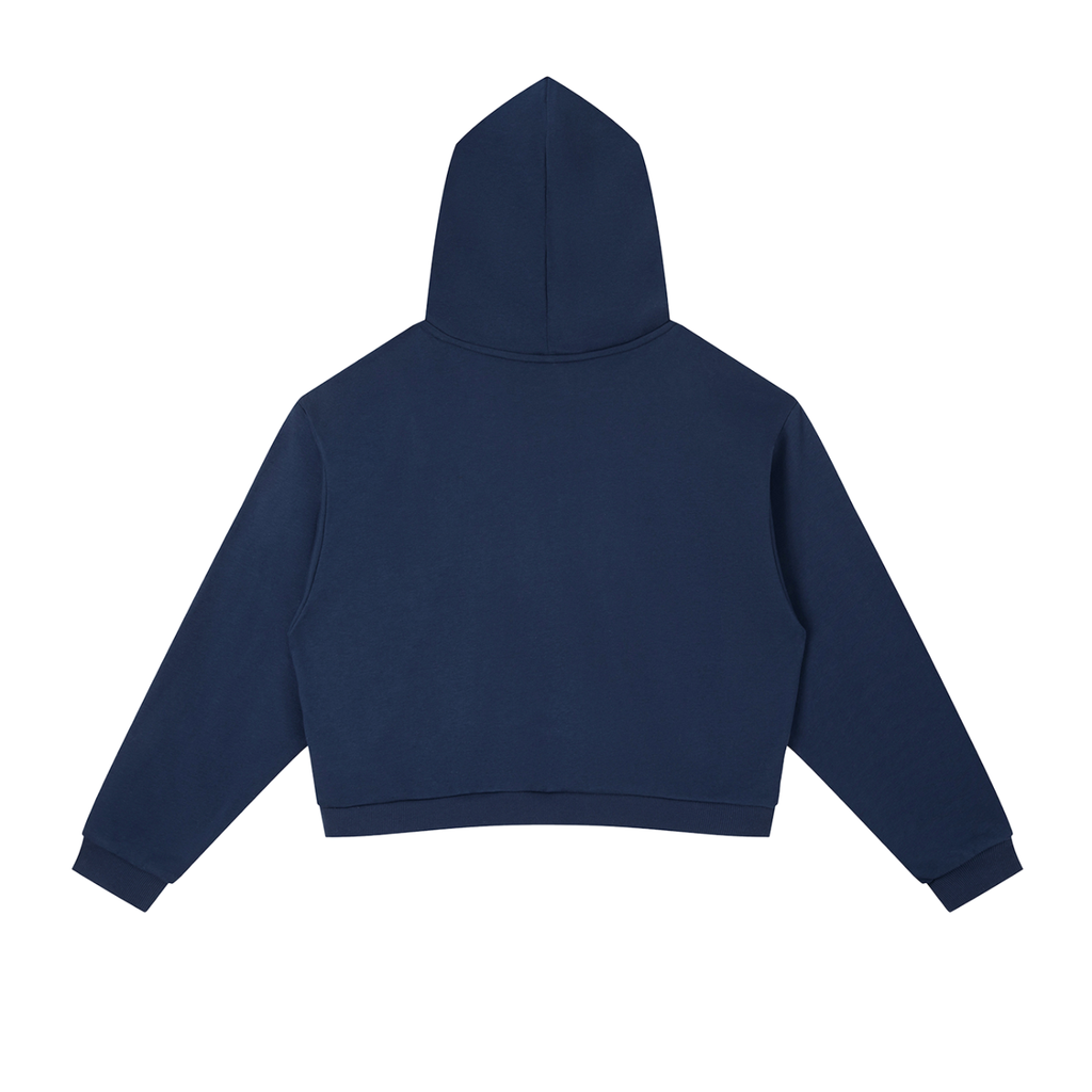 Ewg Contrast Cropped Hoodie
