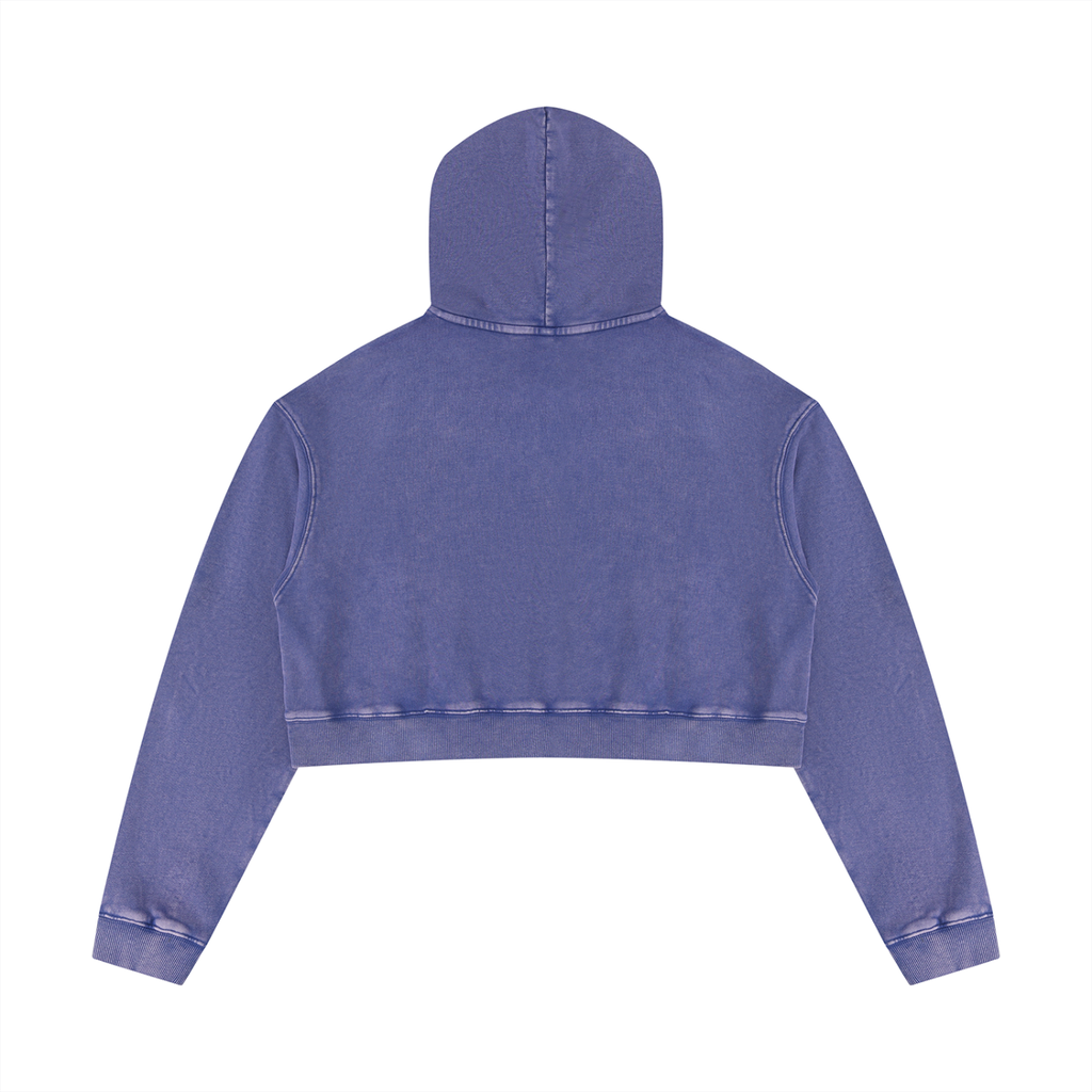 Mineral Washed Crop Hoodie