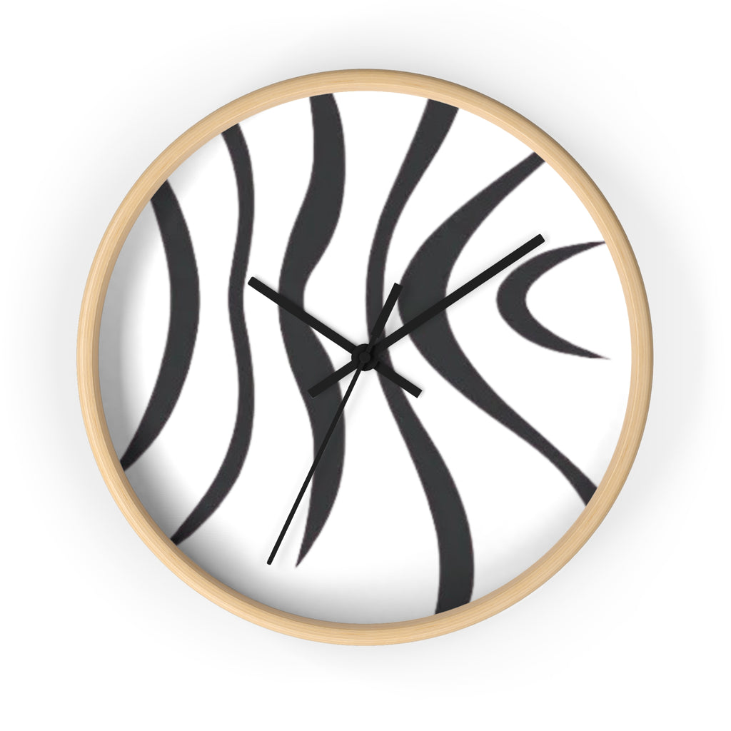 Wolf Striped Clock