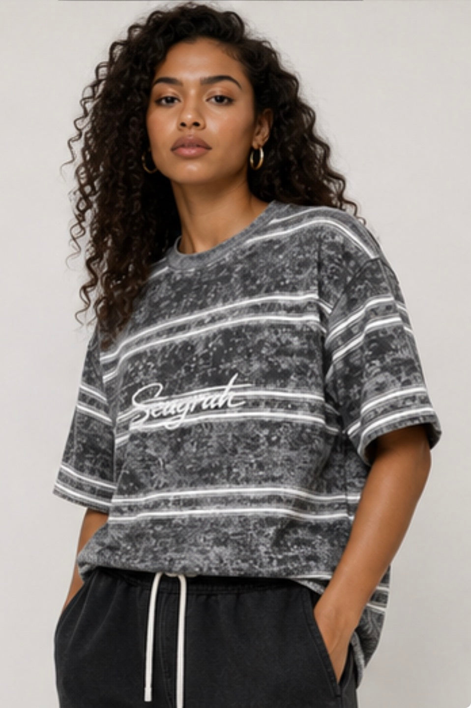 BastienStriped Boxy T