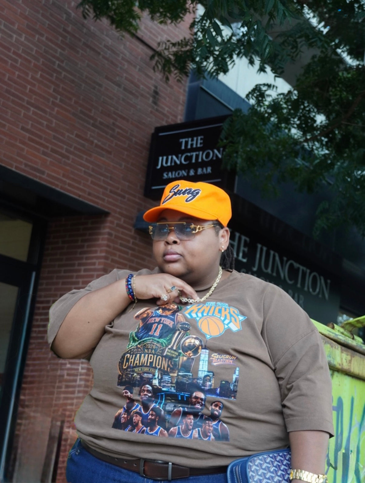 Seugruh Bastien Knicks Champion T-Shirt — Extended Sizes