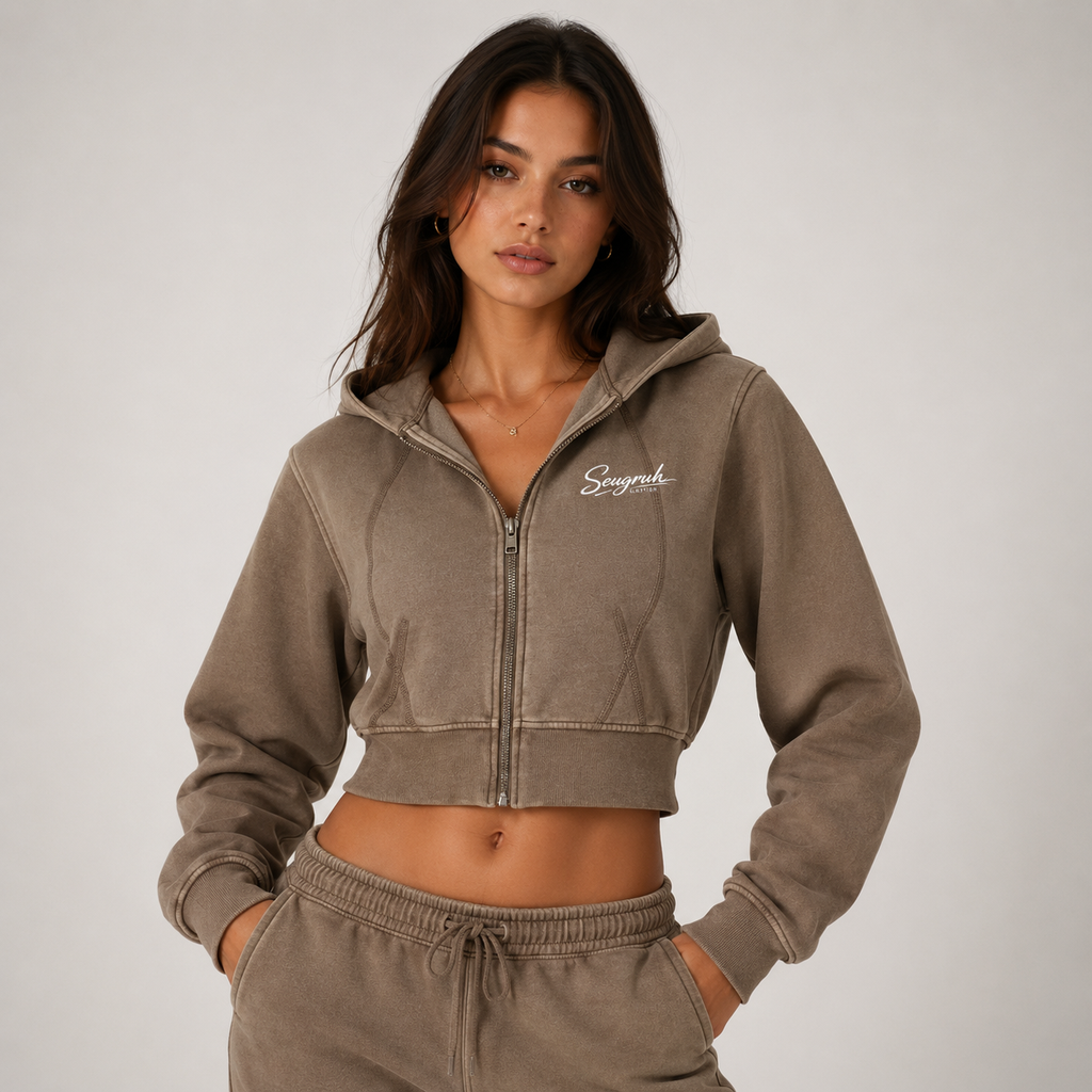 Cropped FleeceHoodie