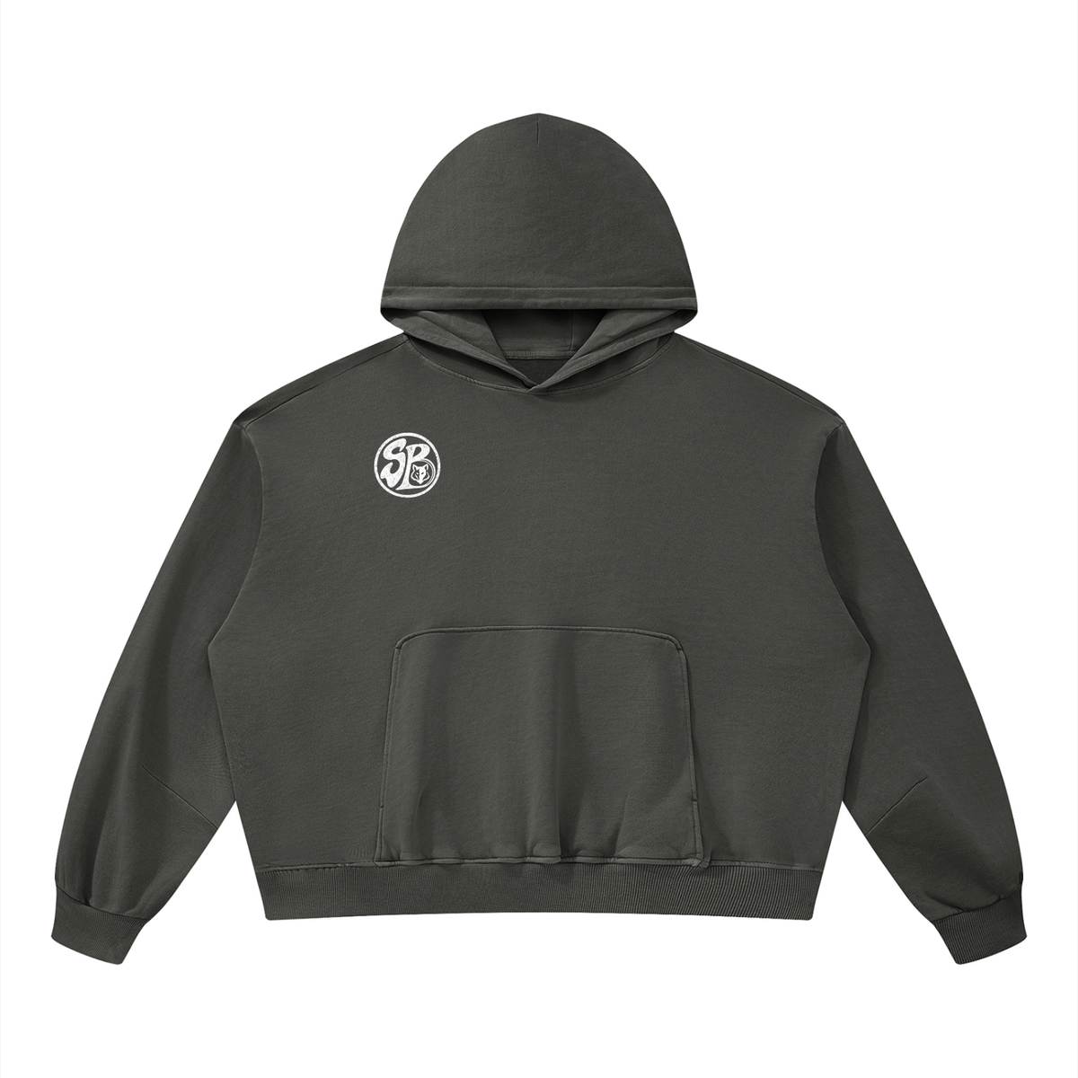 Seugruh Bastien Boxy Vintage-Washed Hoodie