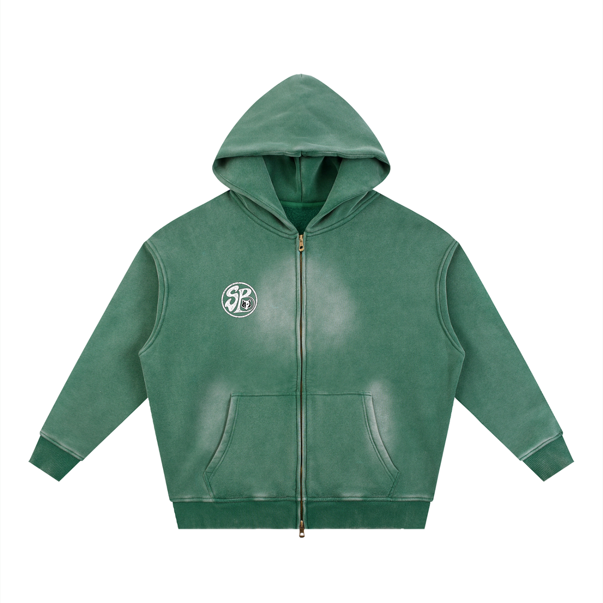 Rebellion Zipper Boxy Fleece Hoodie