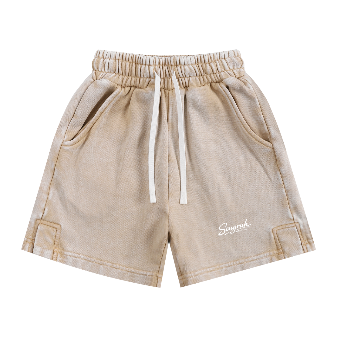 Kids signature logo Snow Washed Shorts