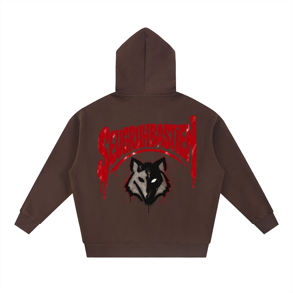 Branded Fleece Boxy Hoodie