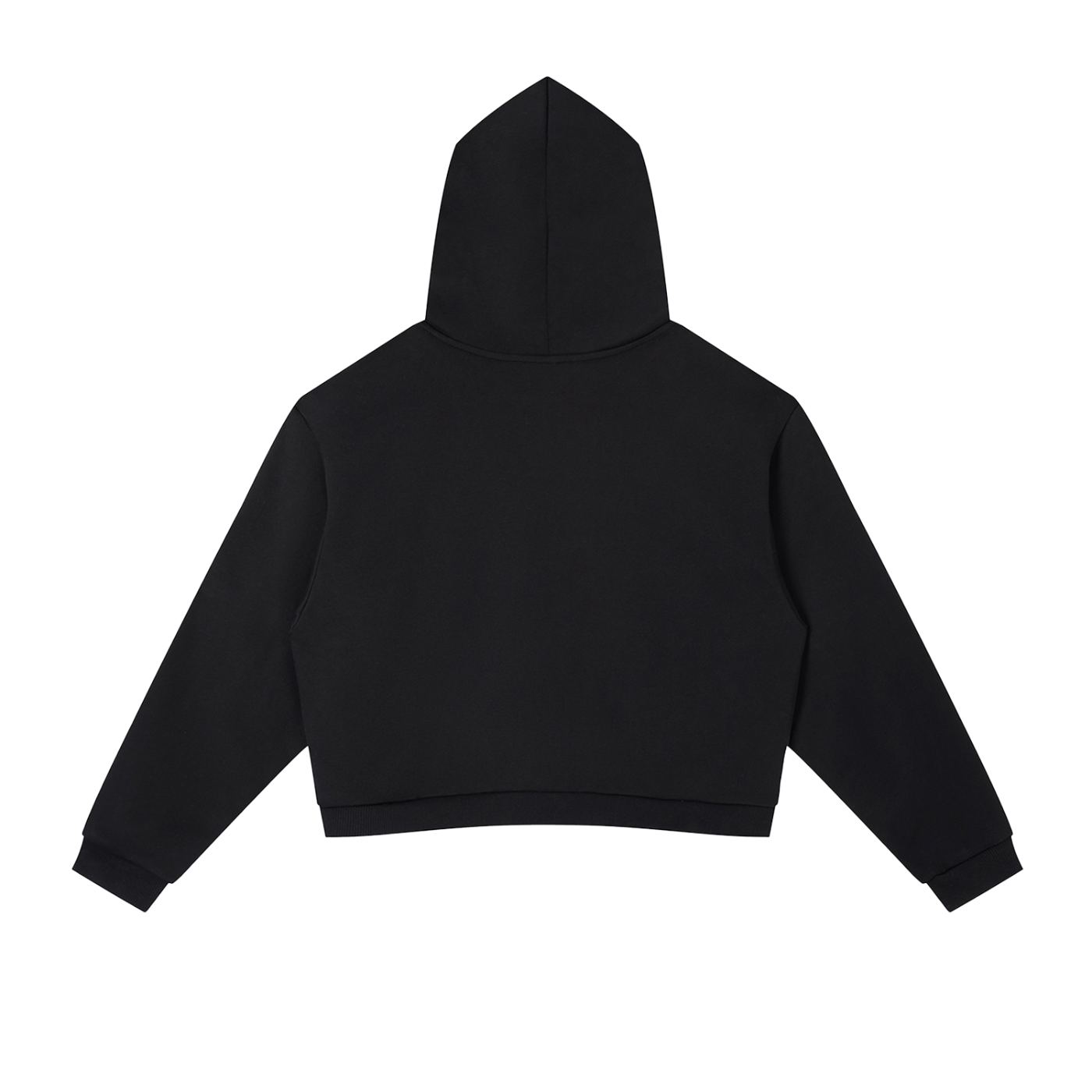 Contrast Cropped Hoodie