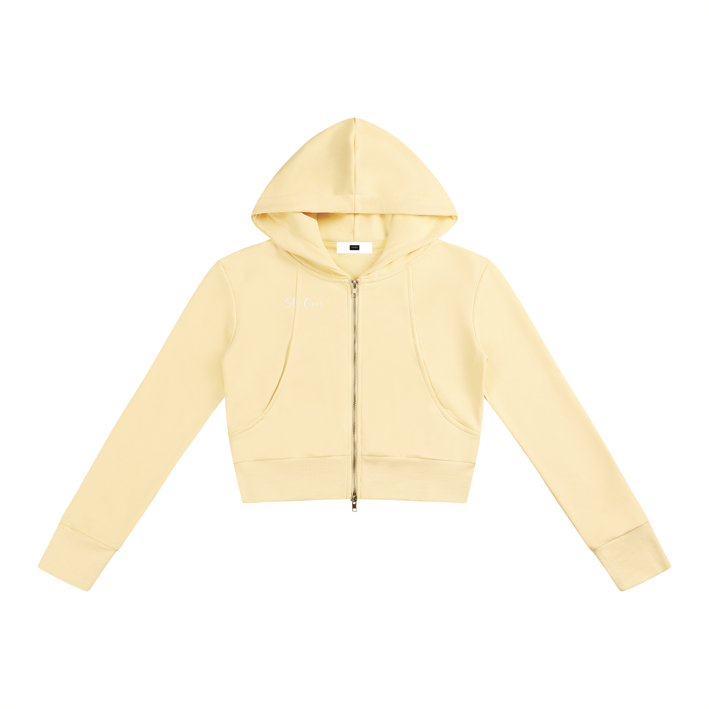 Slim Crop Full Zip Hoodie