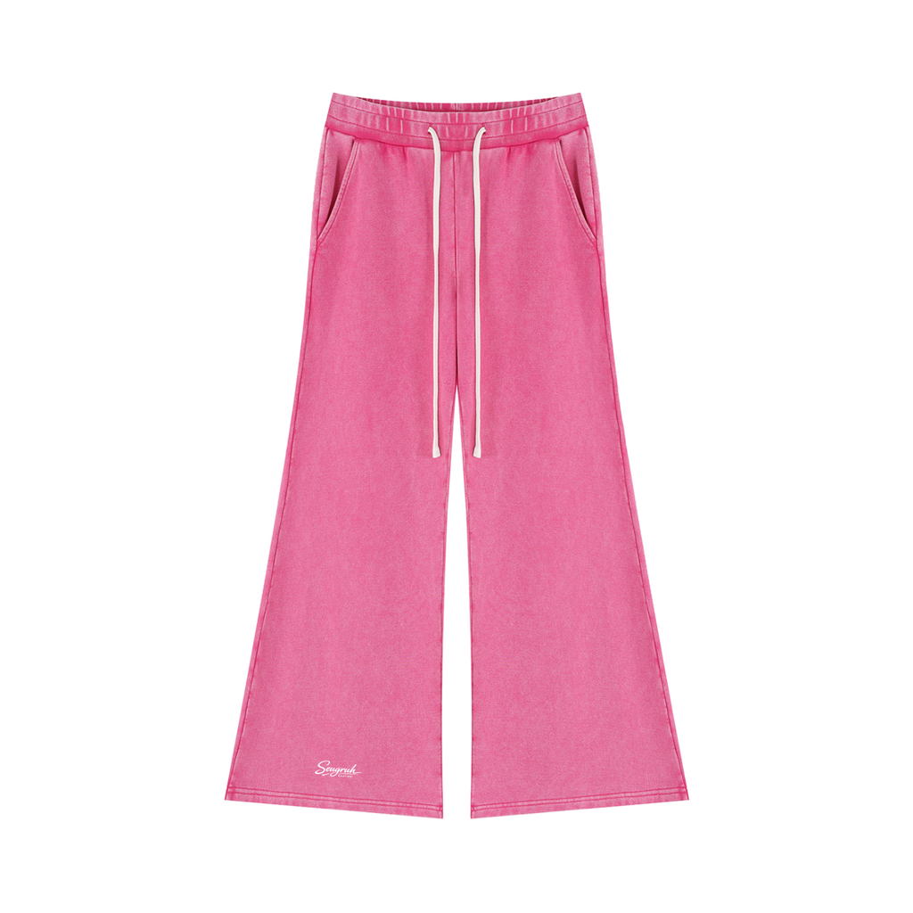 Mineral Wash Flared Sweatpants