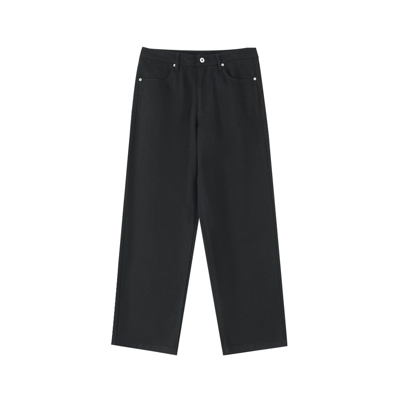 Essential Heavyweight Cotton Straight-Leg Pants