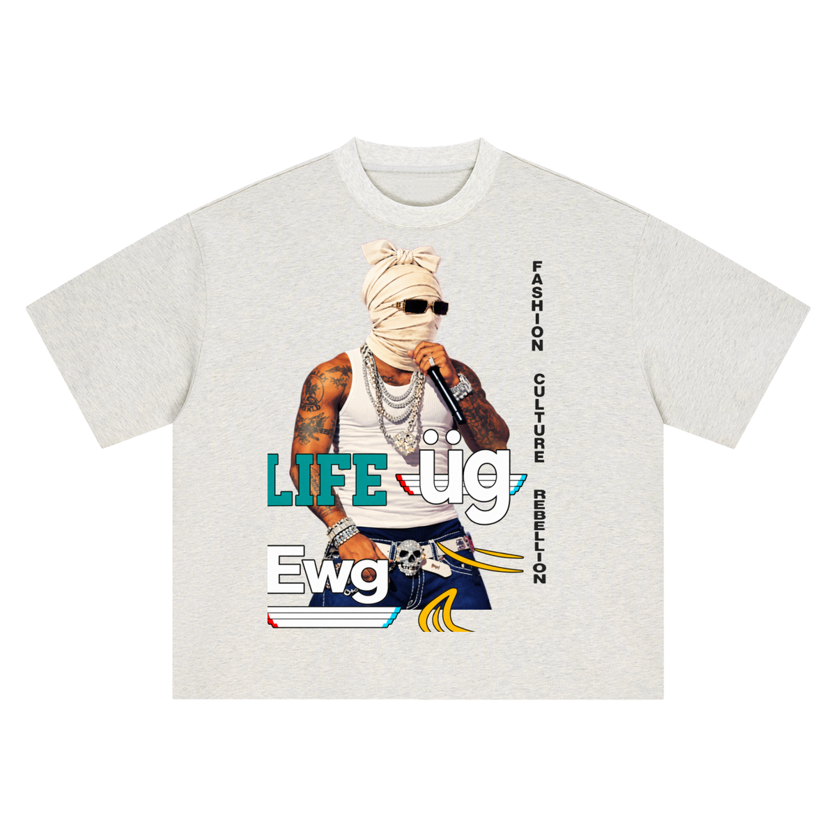 Jim Jones Boxy “Life Ewg” T-Shirt