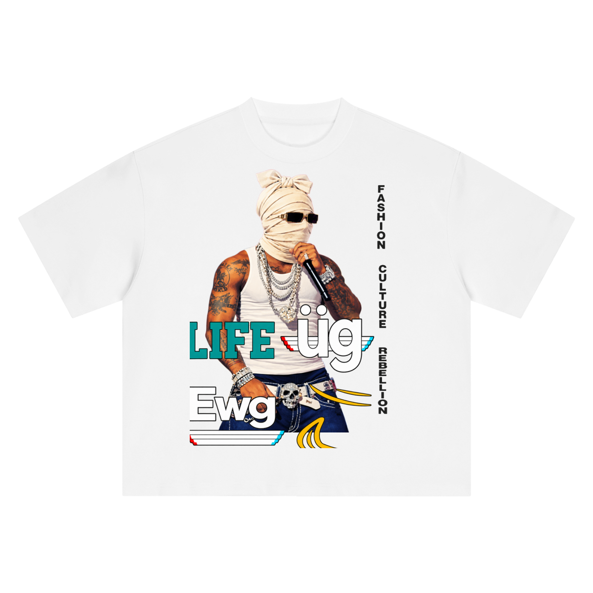Jim Jones Boxy “Life Ewg” T-Shirt