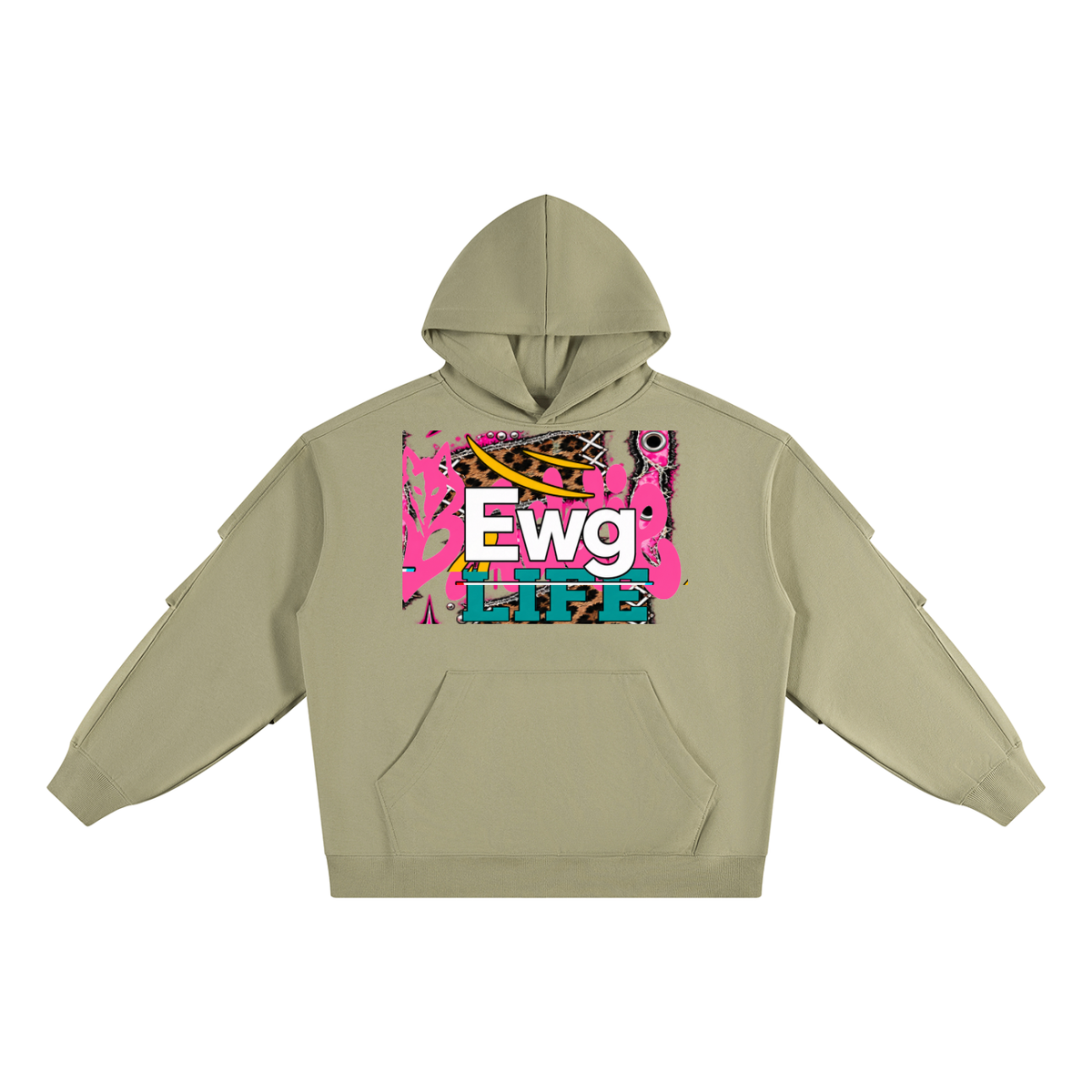 Seugruh Bastien Women’s Ewg Heavyweight Ruched Sleeves Hoodie
