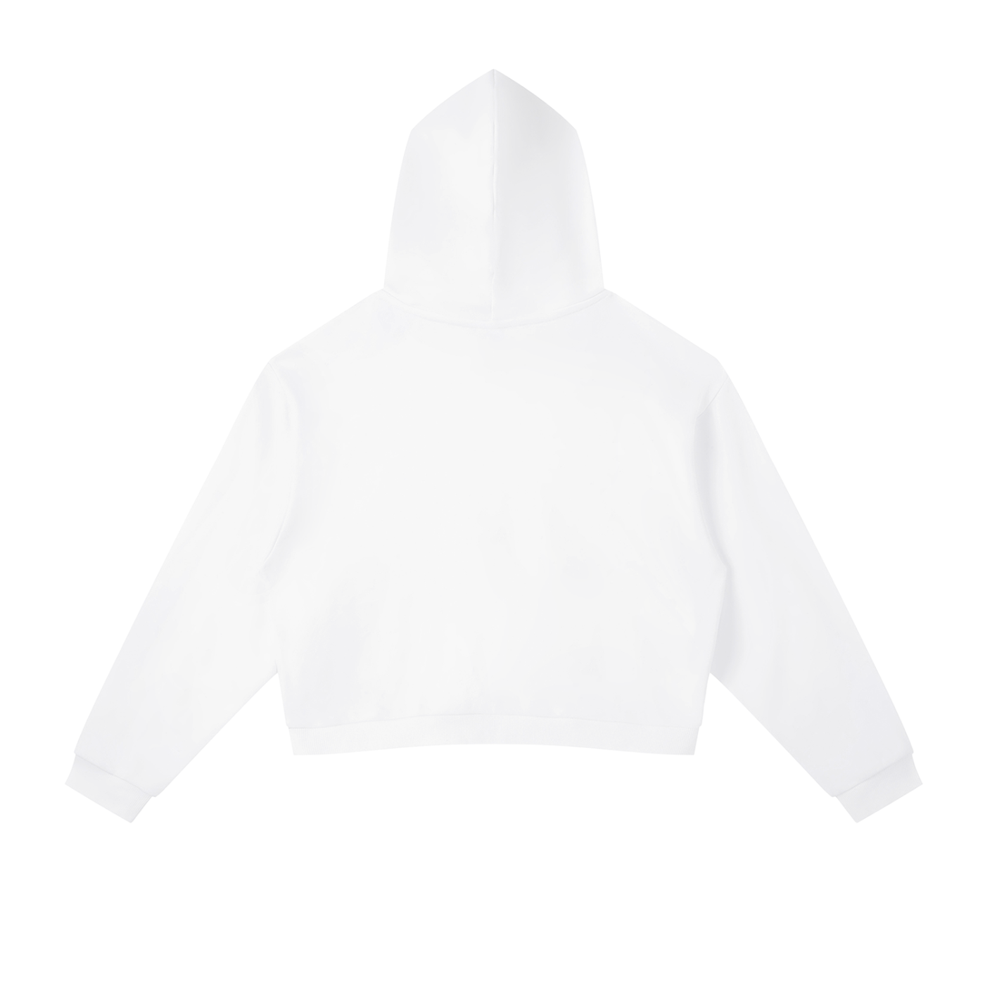 Contrast Cropped Hoodie