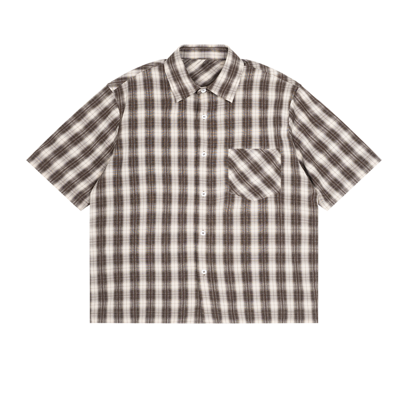 Essential Boxy Plaid Short Sleeve Shirt