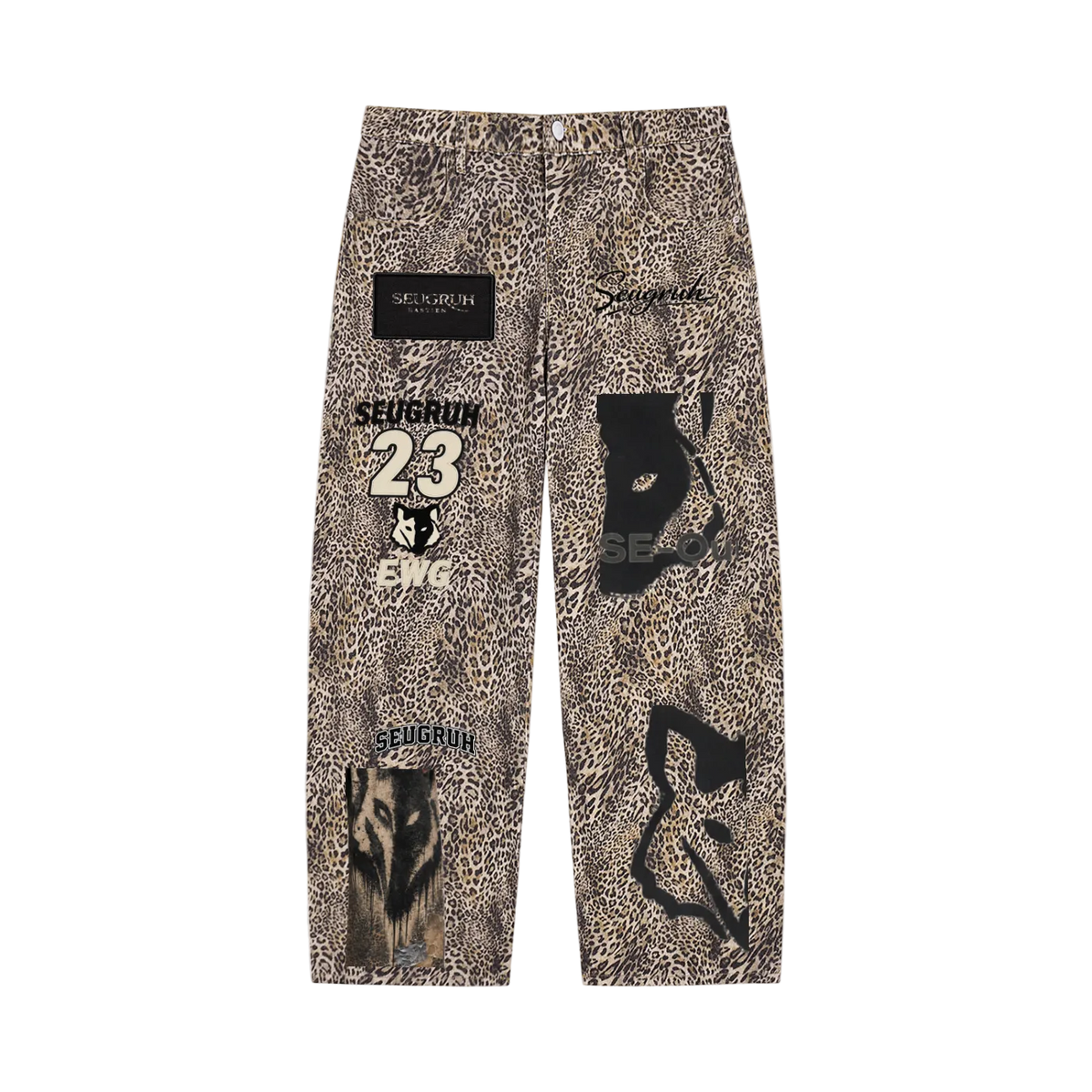 Seugruh Bastien Leopard Jeans