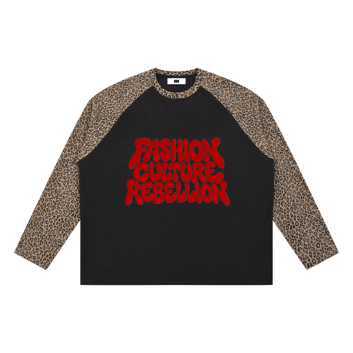 Seugruh Bastien Unisex FCR Leopard Panel Waffle T-Shirt