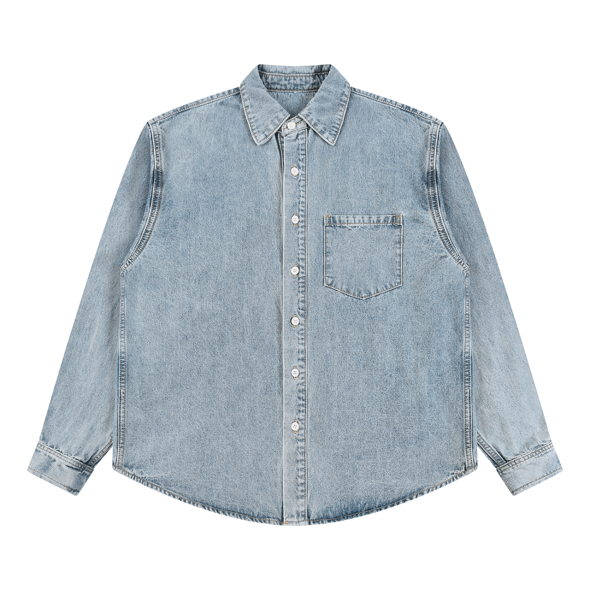 Essential Unisex Vintage Denim Shirt